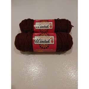 Vintage Coats & Clark Wintuk Acrylic 4 Ply Yarn- 1 Full Skein  #366 Coffee Brown